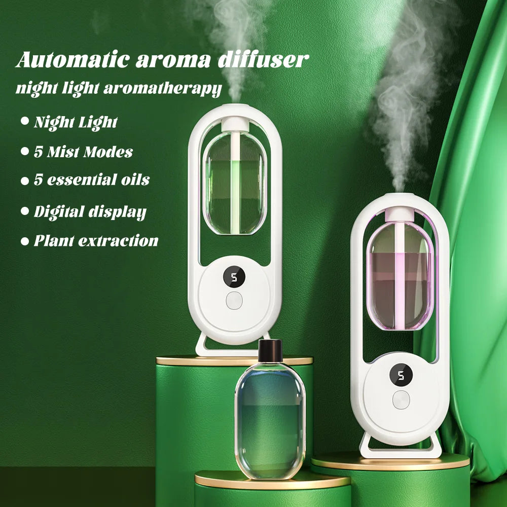 Rechargeable Portable Aroma Diffuser with 5 Spray Modes