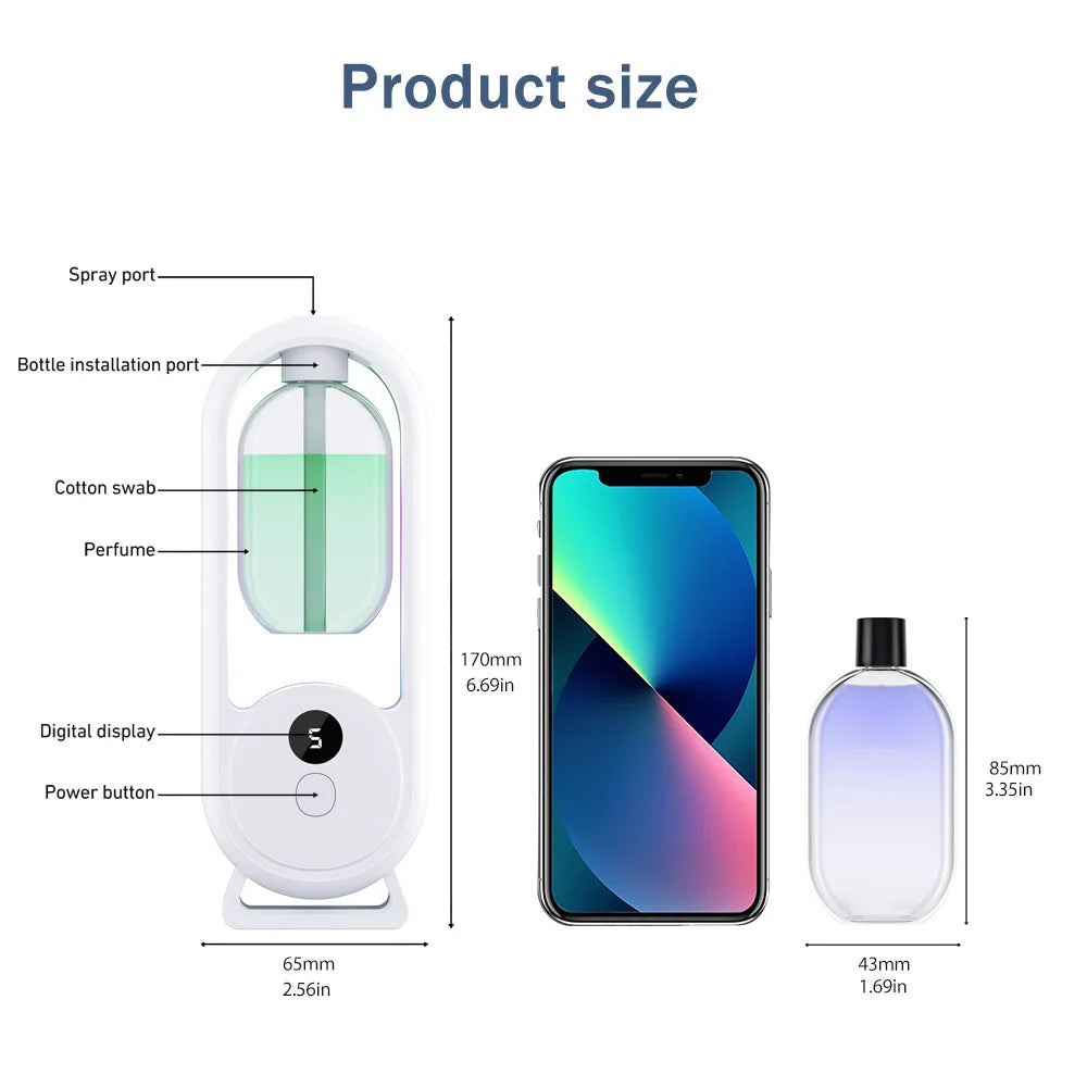 Rechargeable Portable Aroma Diffuser with 5 Spray Modes